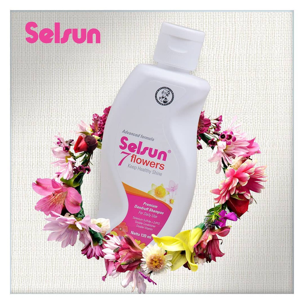 ❤️ Cloudy ❤️SELSUN 7 Flowers Shampoo Keep Healthy Shine 120ml