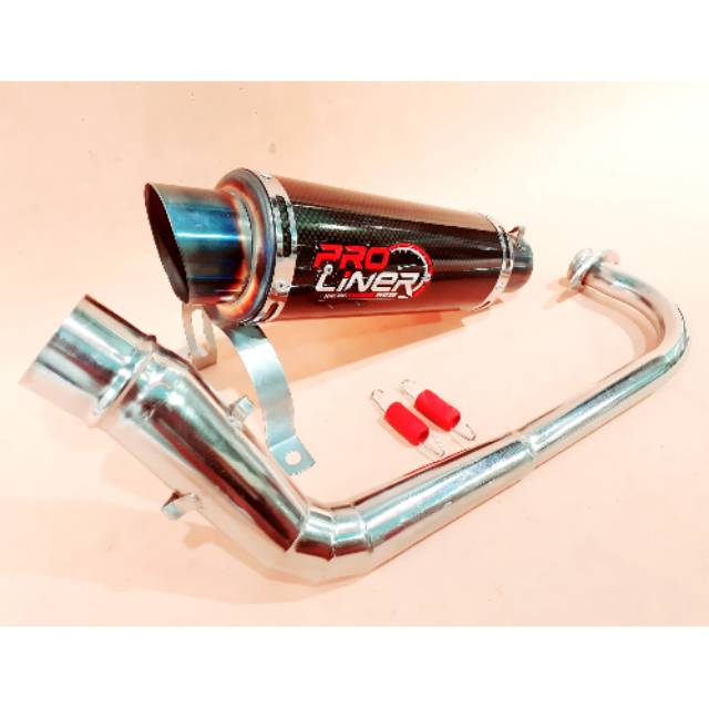 Knalpot Racing Pro Liner Carbon Beat karbuFi Vario 110 Fi Scoopy karbu/Fi