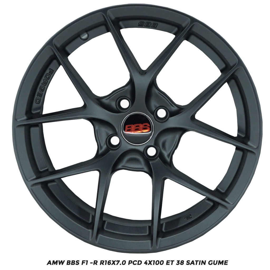 Velg Mobil BBS F1 -R Ring 16x7.0 Pcd 4x100 ET 38 Satin Gunmetal