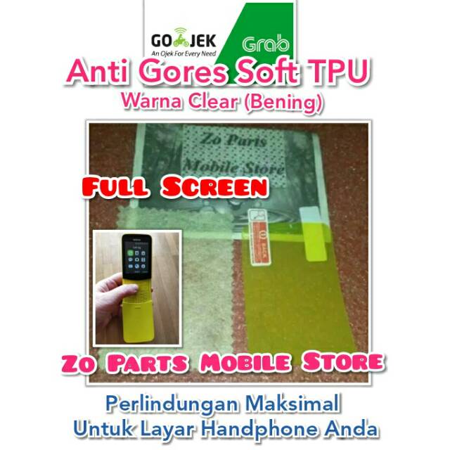 Anti Gores Layar Nokia 8110 (4G-VoLTE) (Reborn 2018) TA-1059 TA-1048 TA-1071 TA-1067 (Clear/Bening)