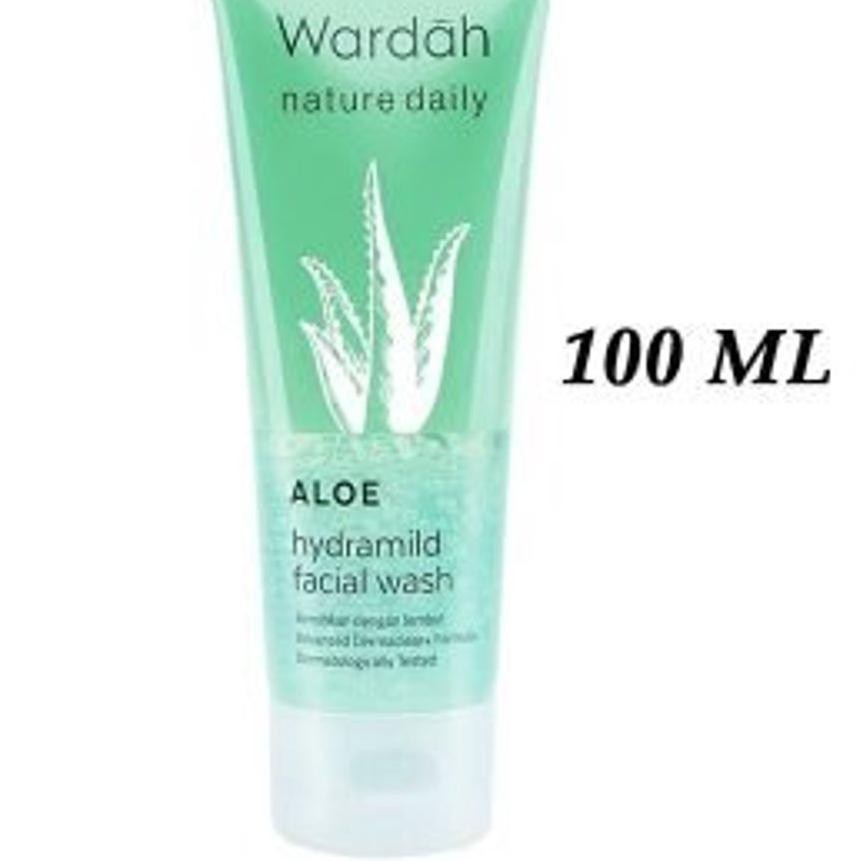 Wardah Aloe Hydramil Facial Wash 100ml//60ml ORIGINAL-BPOM