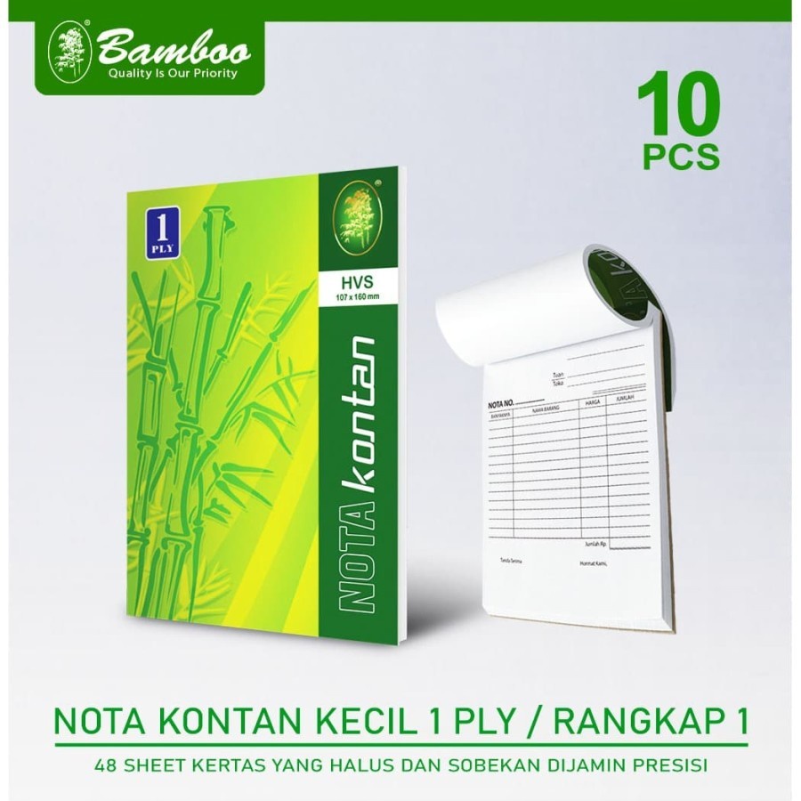 

Bamboo | Nota Kontan 1 ply | 48 lembar
