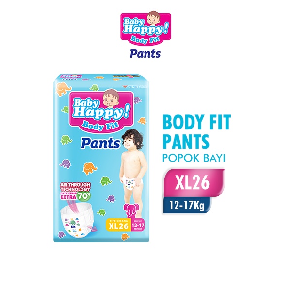 Promo Harga Baby Happy Body Fit Pants XL26 26 pcs - Shopee