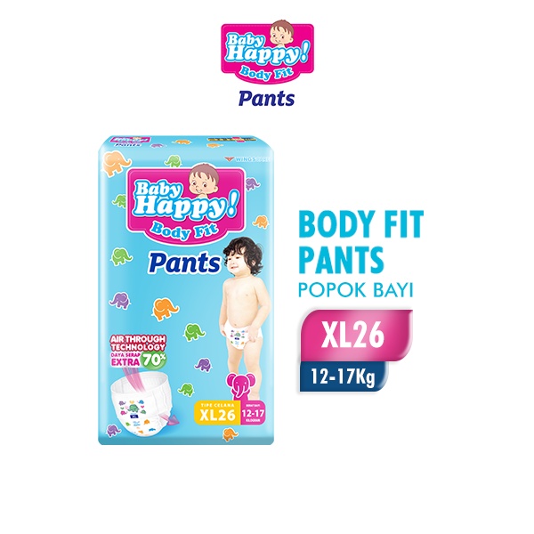 Baby Happy Pants Popok Bayi Celana XL 26