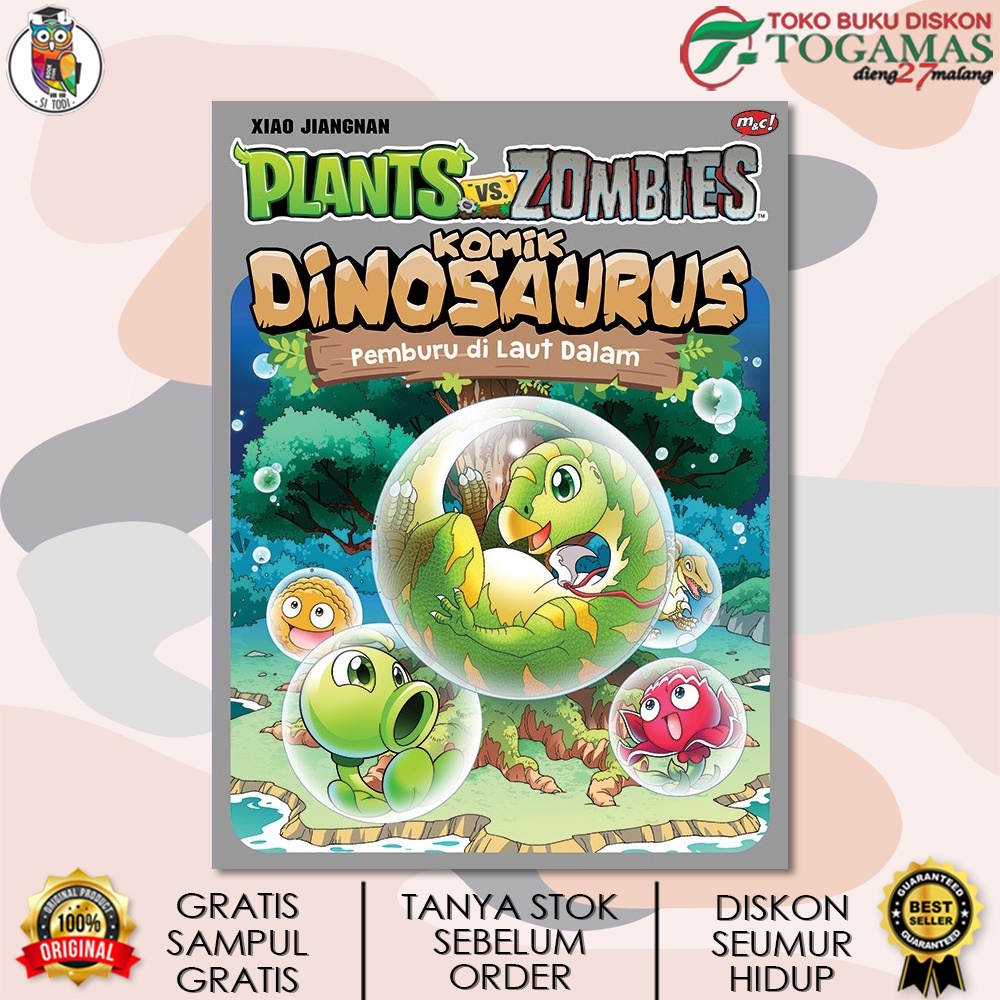 PLANTS VS ZOMBIES-KOMIK DINOSAURUS: PEMBURU DI LAUT DALAM / XIAO JIANG NAN