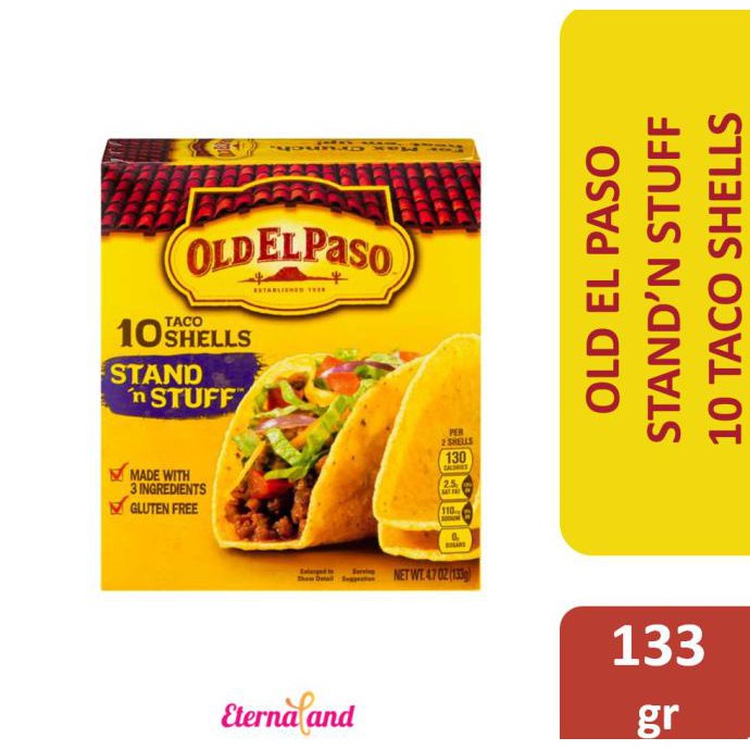 

OLD EL PASO 12 TACO SHELLS - TACO MEXICO IMPOR - 10 STANDNSTUFF