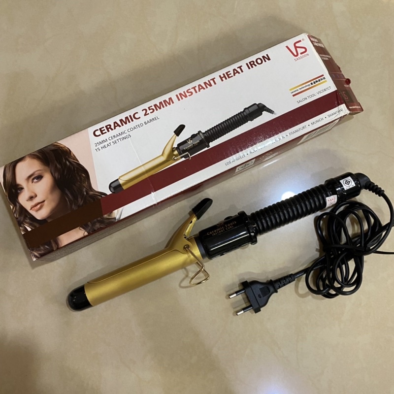 Preloved Catok Catokan Vidal Sassoon 25mm Ceramic Coated Barrel Keriting  Hair Curler Pengeriting Cu