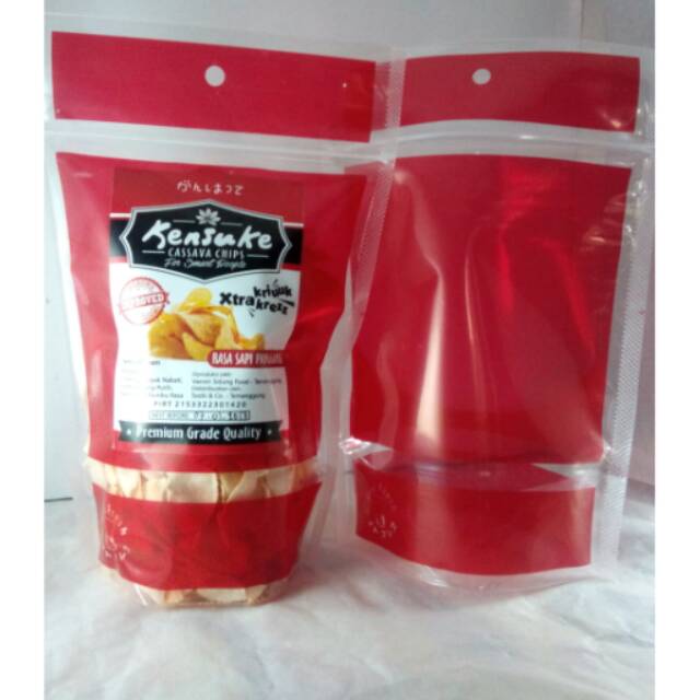 Plastik standing pouch warna ukuran 16 x 24 cm