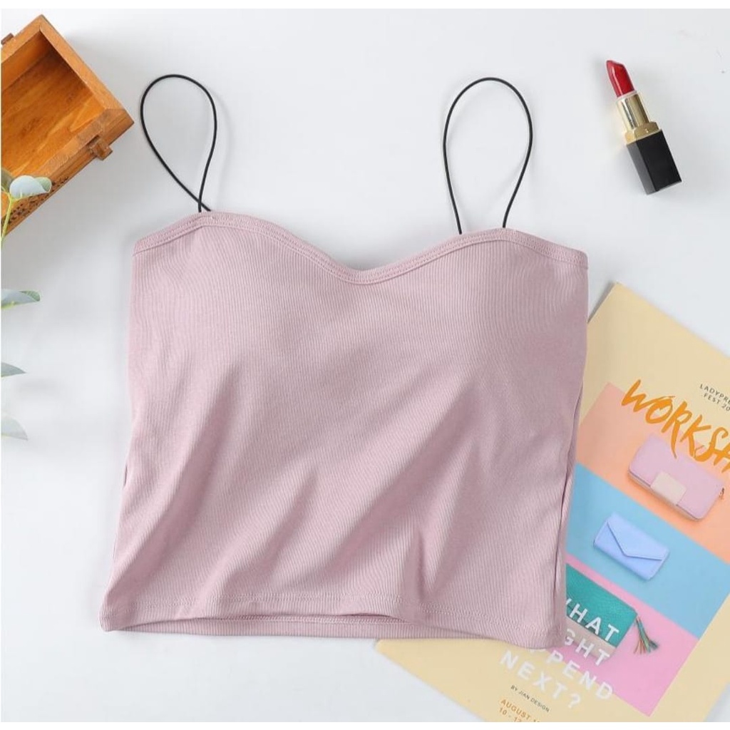 Celyne Bra Tanktop Fashion Wanita Tanpa Kawat BH Pakaian Dalam Wanita 1046