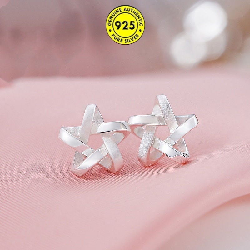 Anting Tusuk Sterling Silver 925 Anti Alergi Untuk Wanita
