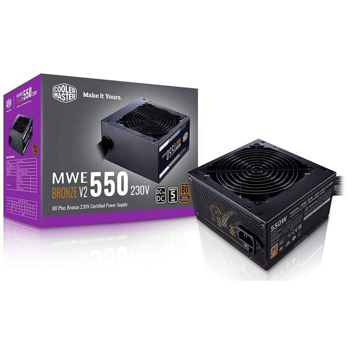 PSU Cooler Master MWE 550 V2 Bronze - MWE 550W 80+ BRONZE Best Seller