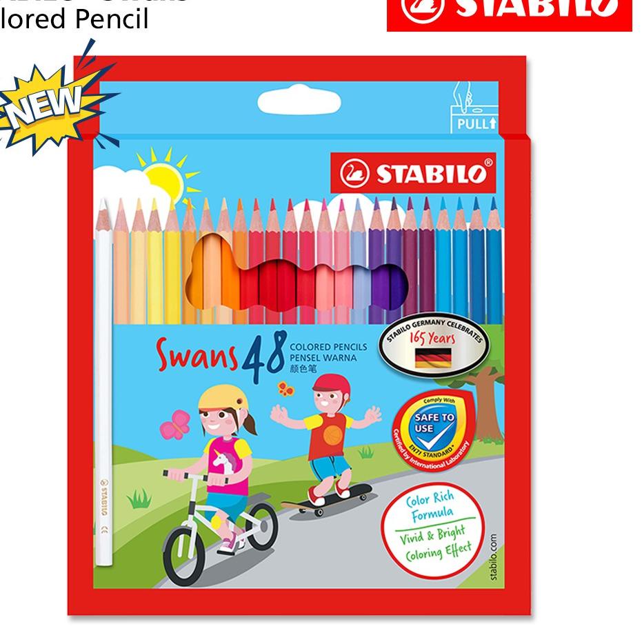 

Paling Diminati.. STABILO Swans Colored Pencils 48 pcs / SPECIAL EDITION / Pensil Warna isi 48 pcs