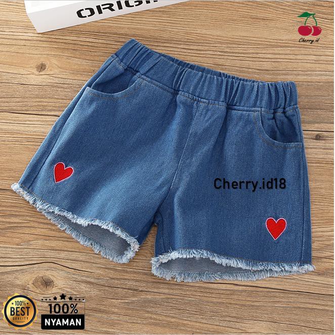 Cherry COD Celana Pendek Anak Perempuan / Hotpen Anak Perempuan Love CP02