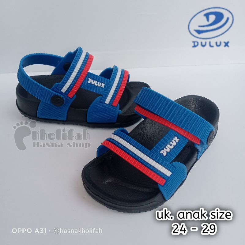 sandal gunung anak terbaru casual keren size 24-29 dulux 296d-nw