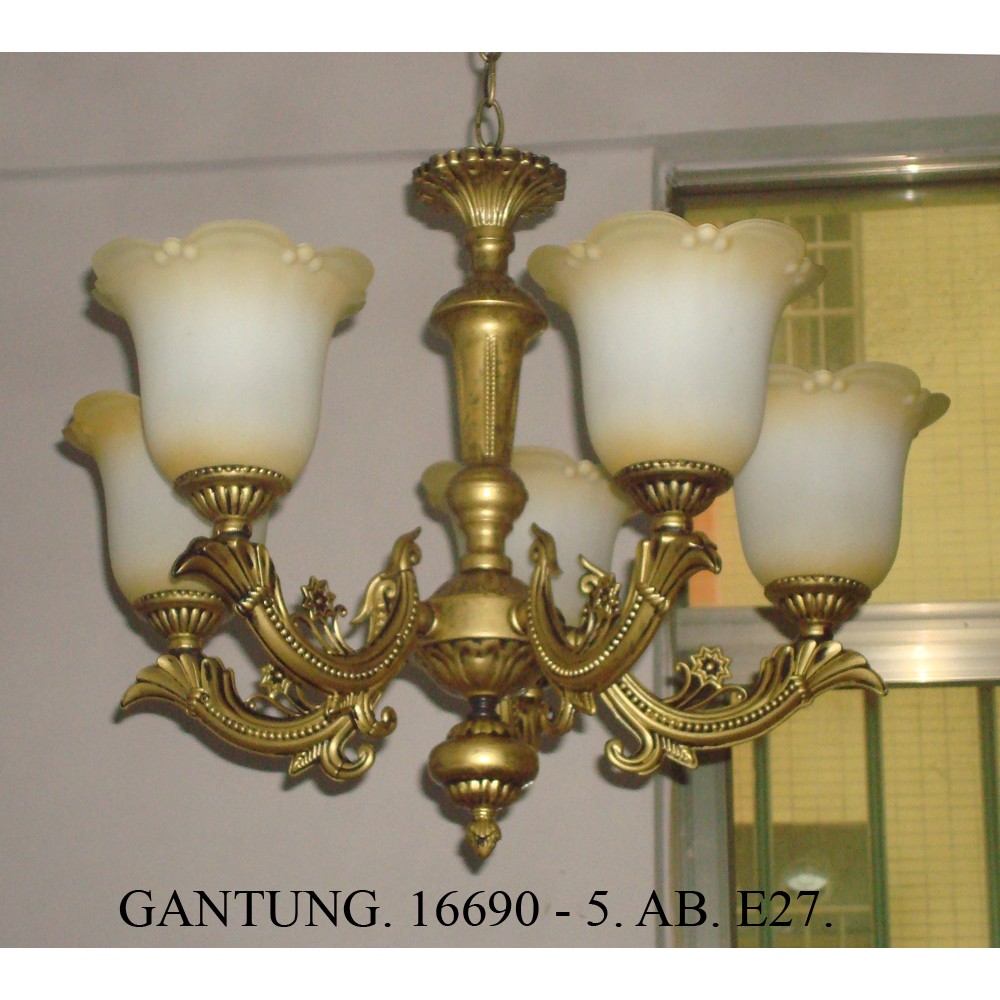 LAMPU GANTUNG | LAMPU HIAS|LAMPU MEJA MAKAN 16690/5 - GD