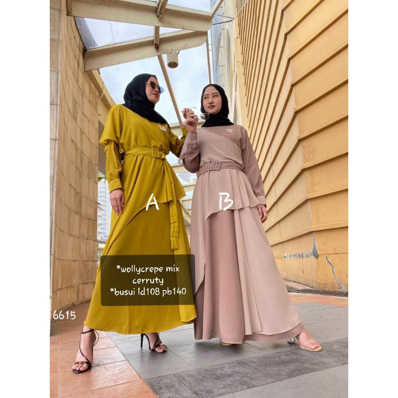 maxi dress ori by saide collection 4 warna