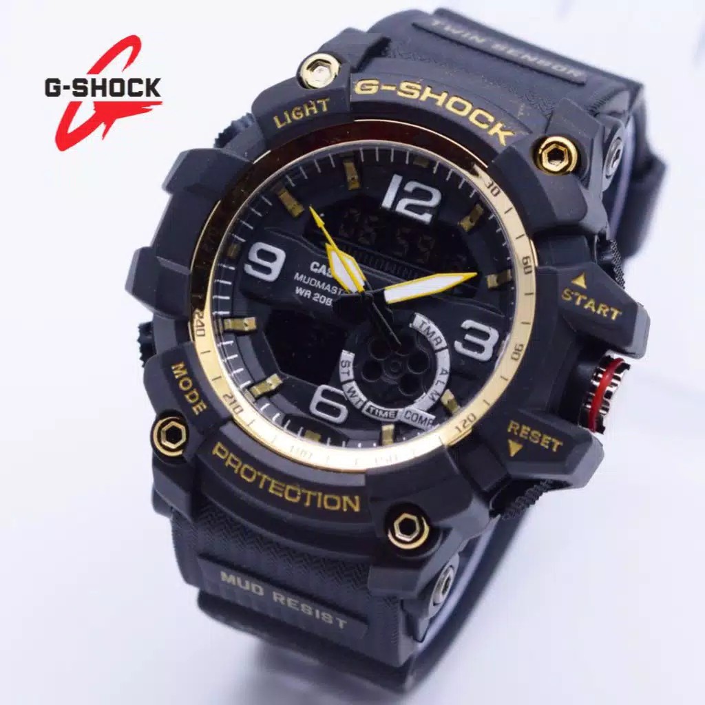 COD✅ casio jam tangan pria  gshok blak metal anti air