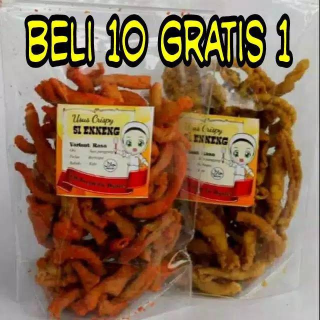 

Kripik usus teman ngemil dengan variasi rasa beragam