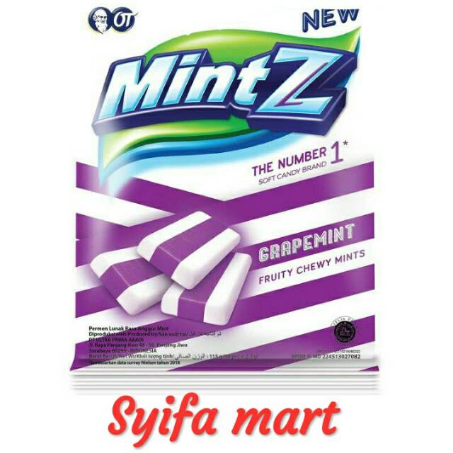 

Mintz candy cewe minta grapemint 115 g