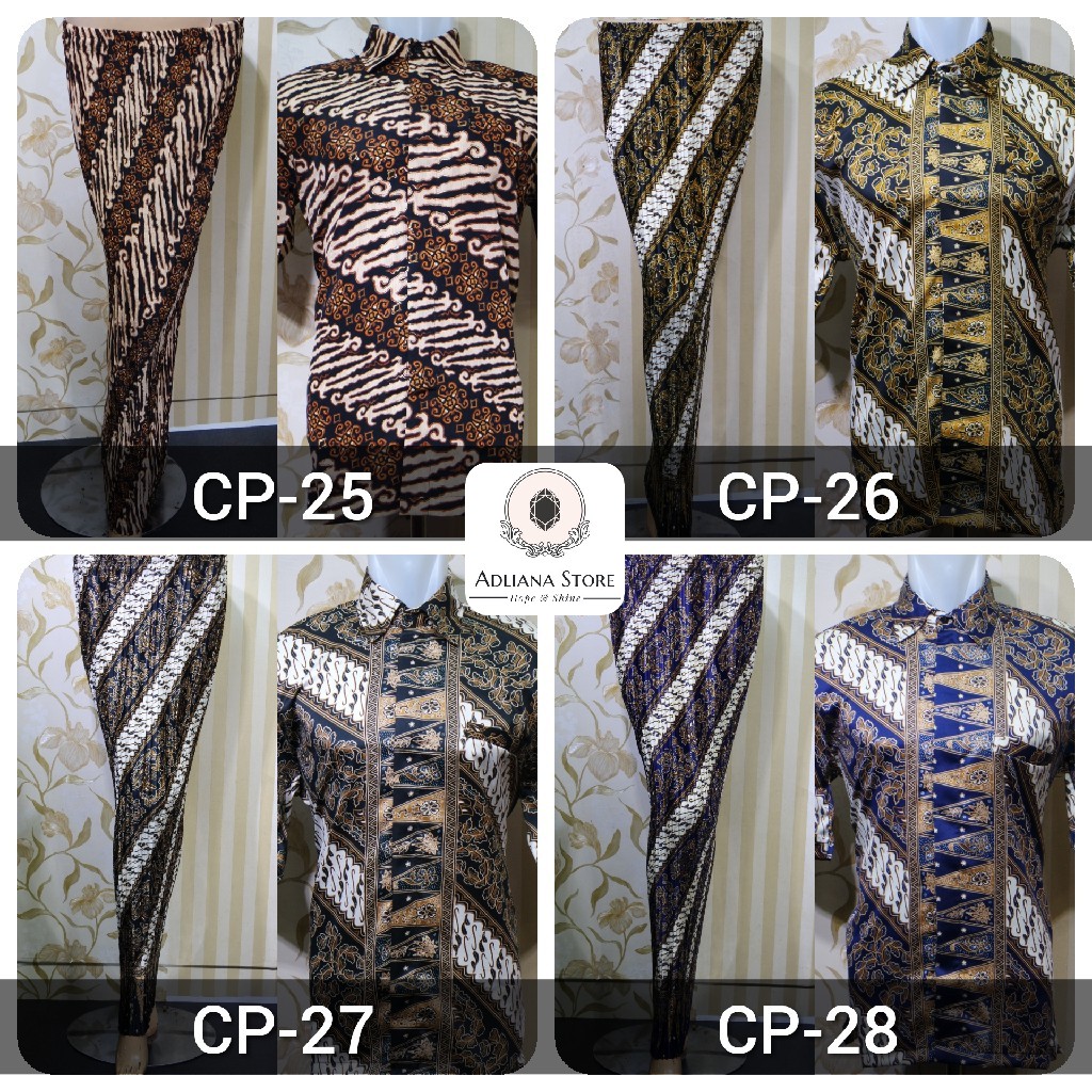 (COD)  Rok Plisket dan Kemeja Pria / Couple Plisket / Couple Batik / Batik Couple HANANIA KEBAYA COLLECTIONS