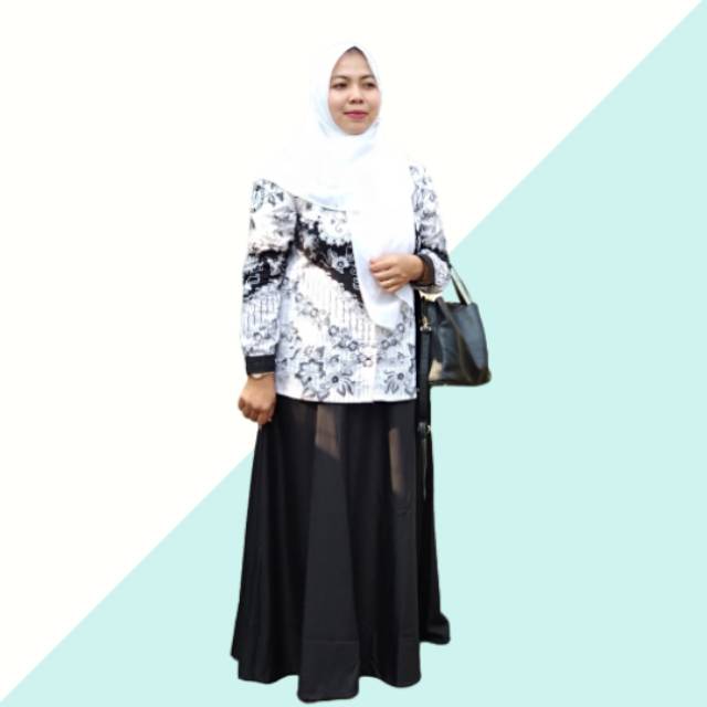 Gamis Model Setelan batik PGRI