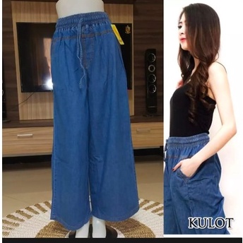 CELANA PANJANG JEANS WANITA - CELANA BOYFRIEND KULOT - CELANA JUMBO - KULOT JUMBO