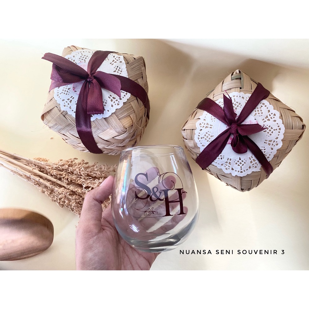 Souvenir Pernikahan Gelas Tuscany Citinova Gelas Wine Aesthetic Cangkir Juice Minum Tumbler Sablon