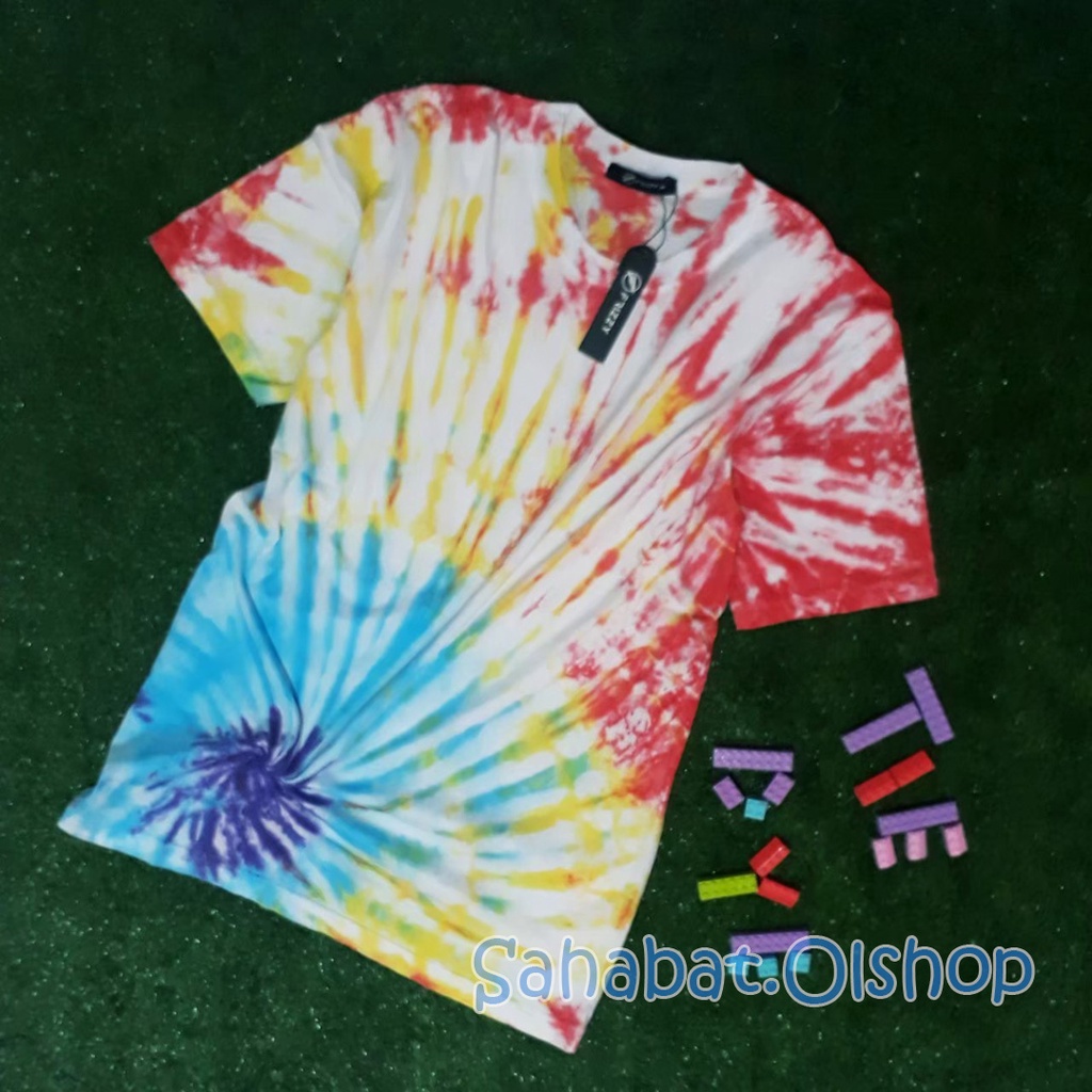 Sahabat Kaos Tie Dye Premium Lengan Pendek Berbagai Warna