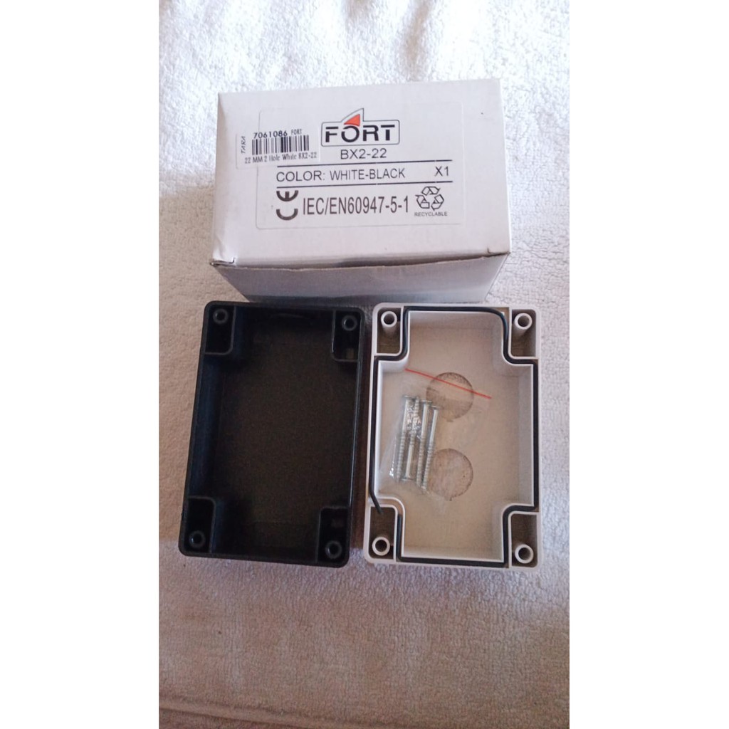 

Box Push Button 22 MM 2 Hole White BX2-22 -7061086