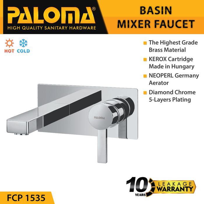 PALOMA FCP 1535 Keran Mixer Wastafel Cuci Tangan Panas Dingin Kran Air