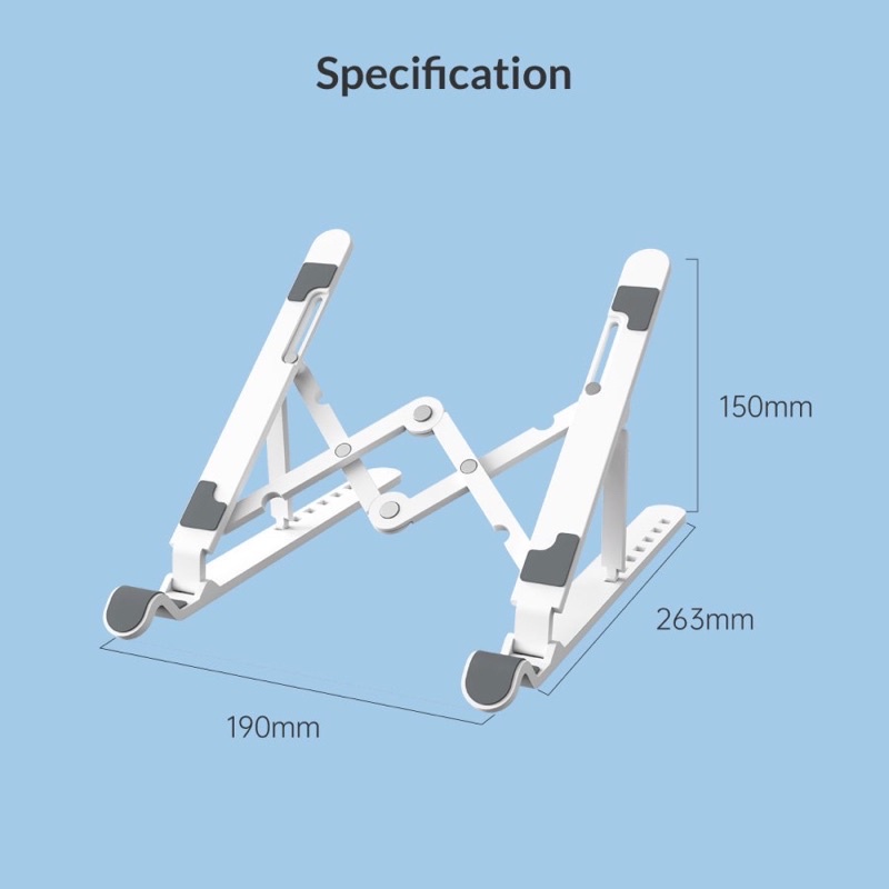 PORTABLE STAND LAPTOP/iPad/Tab/Gadget BAHAN PREMIUM SUPER KUAT