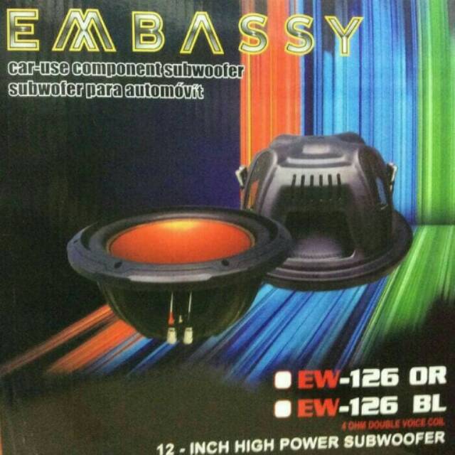 SUBWOOFER EMBASSY 12" EW 126