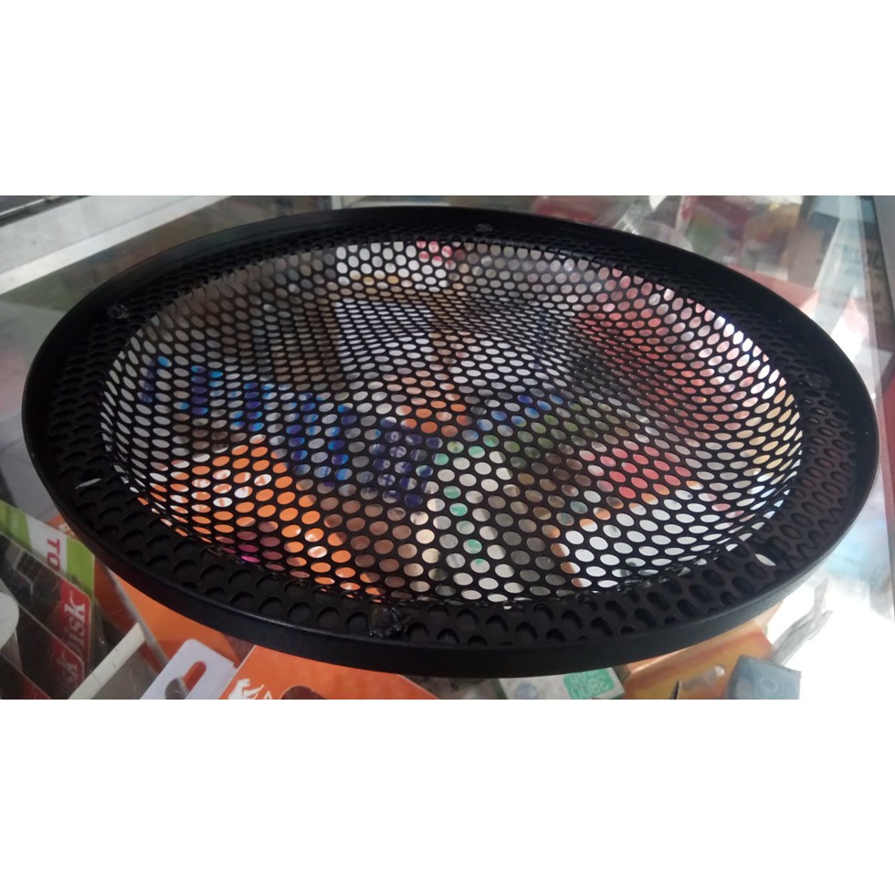 GRILL PELINDUNG SPEAKER SUBWOOFER 10 INCH RAM BESI FULL