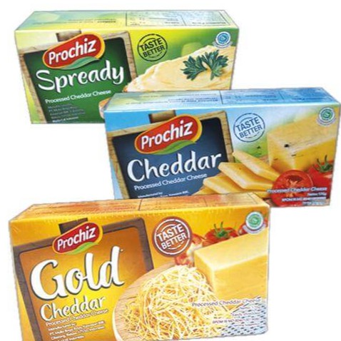 Prochiz Gold Cheddar 170G - Keju Cheddar Olahan