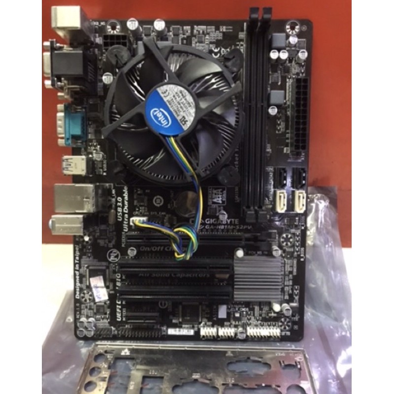 Motherboard H81 Processor i3 4160 Fan Ram 8Gb