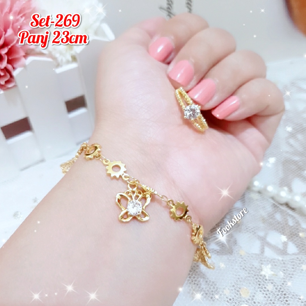 COD TERMURAH SET GELANG GRATIS CINCIN CANTIK