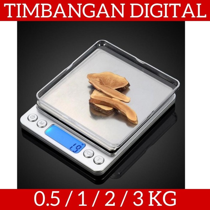 Timbangan Dapur Mini Digital Scale Maks 0.5KG 1KG 2KG 3KG 0.1g - i2000