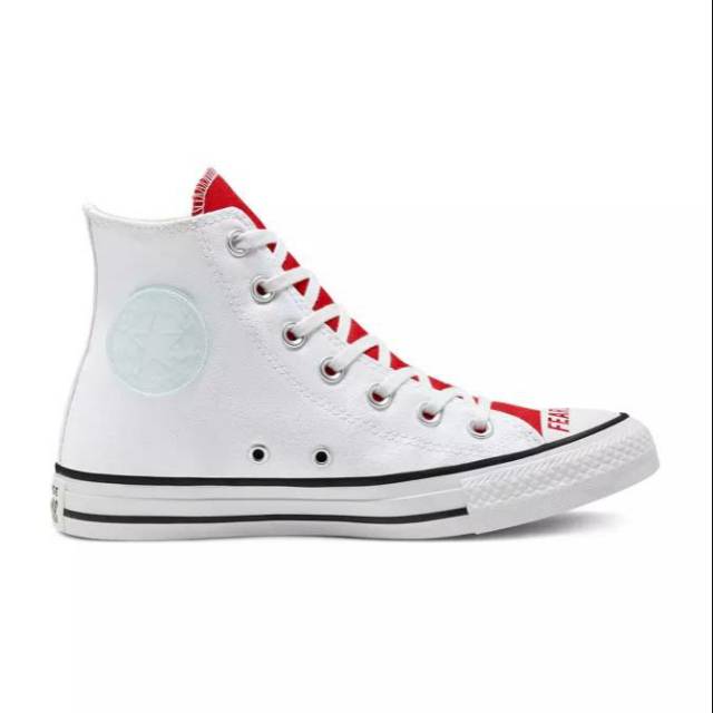 CONVERSE CHUCK TAYLOR ALL STAR HI LOVE FEARLESSLY- WHITE UNIVERSITY RED