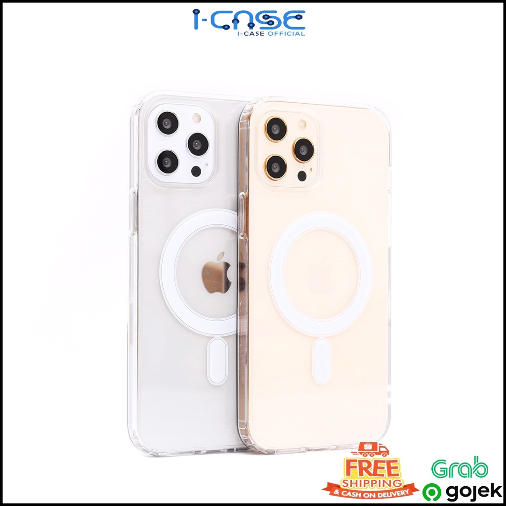 MAGSAFE CLEAR MAGNETIC CASE FOR IPHONE X XS XR 11 12 13 MINI PRO MAX