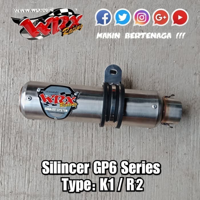 Terbatas - Silencer Knalpot Motor Gp6 Series Wrx Racing