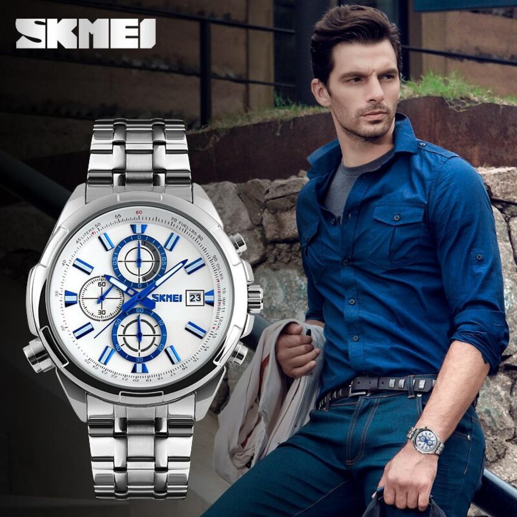 SKMEI Jam Tangan Analog Pria - 9107CS