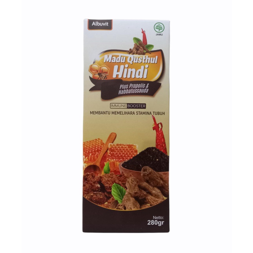 Madu Qusthul Qustul Hindi 7 In 1 Mix  Albuvit Plus Propolis &amp; Habbatussauda