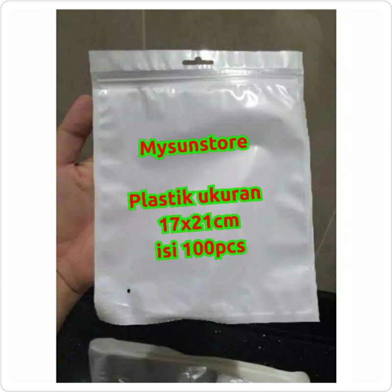 Plastik Klip 17x21 cm Aksesoris Ziplock Zipper  Zip Lock 17 x 21 cm Mysunstore