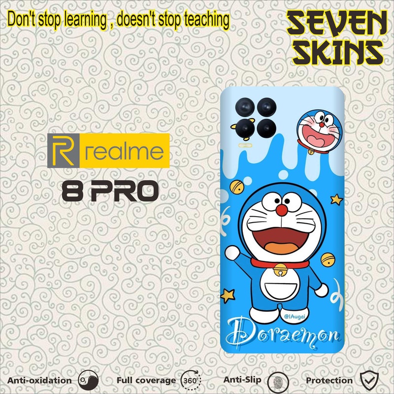 SKIN HANDPHONE DAPAT 2 PCS  REALME 8 PRO DORAEMON