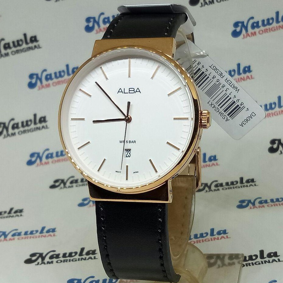 Alba Quartz AS9H24X1 Analog White Dial - Jam Tangan Pria AS9H24