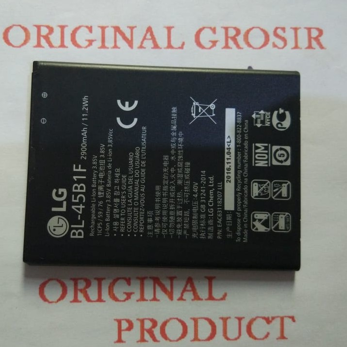 Baterai battery LG V10 BL-45B1F V10 Original100%