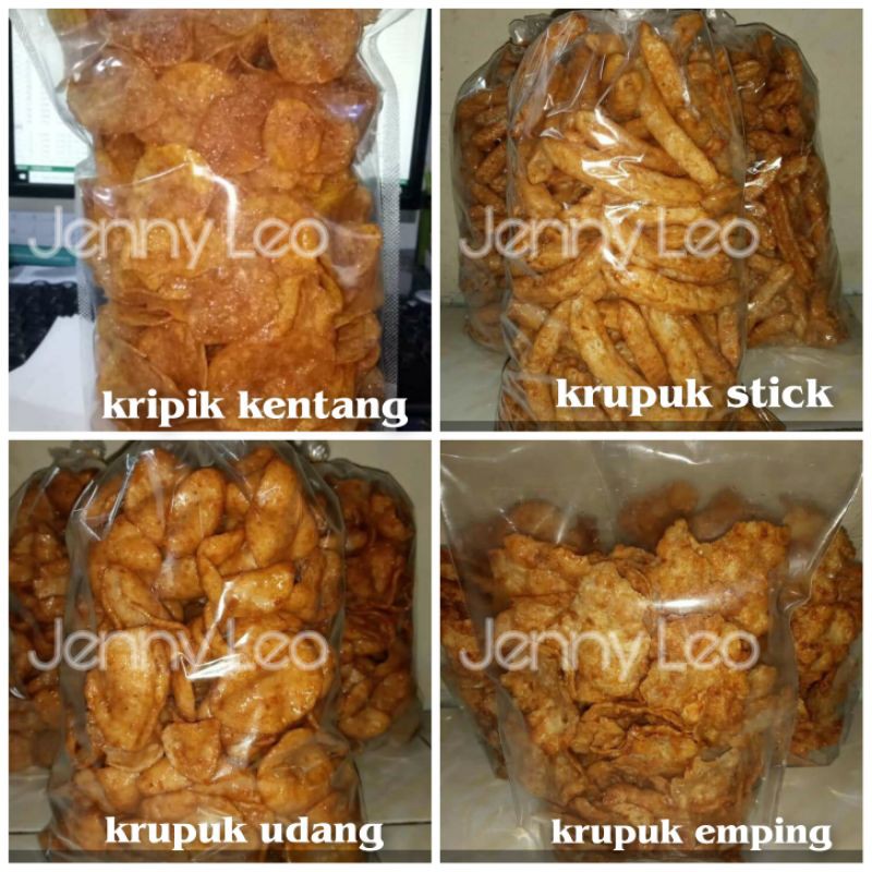 

SNACK KERUPUK MEDAN EMPING / UDANG / STICK / KENTANG PEDAS MANIS RENYAH