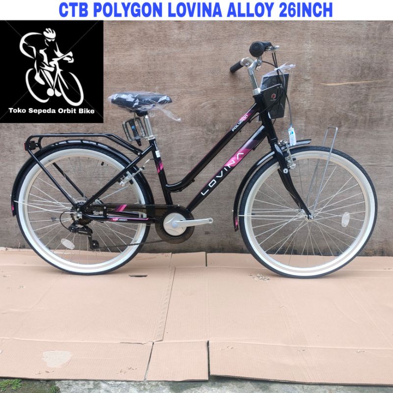 Sepeda Keranjang Mini CTB Polygon LOVINA Alloy 26Inch