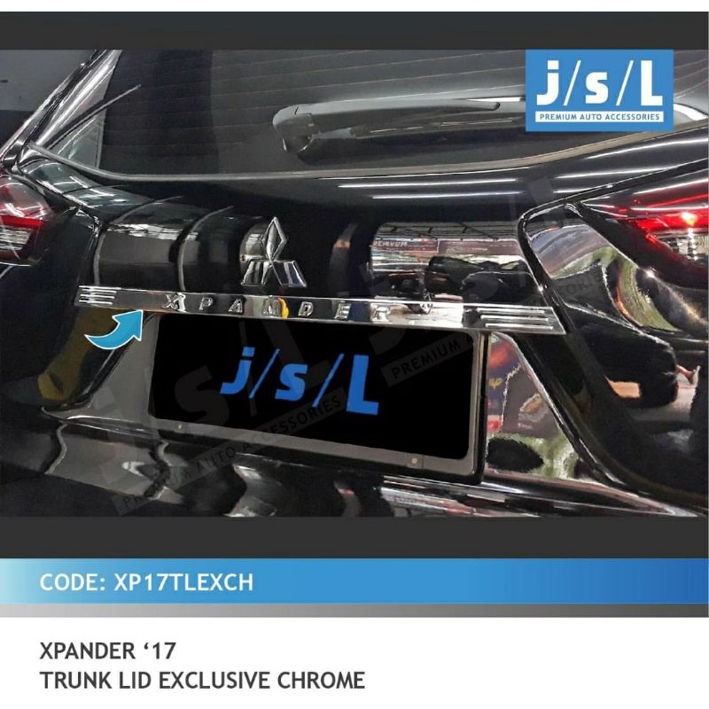 trunk lid / list bagasi Xpander exclusive chrome jsl