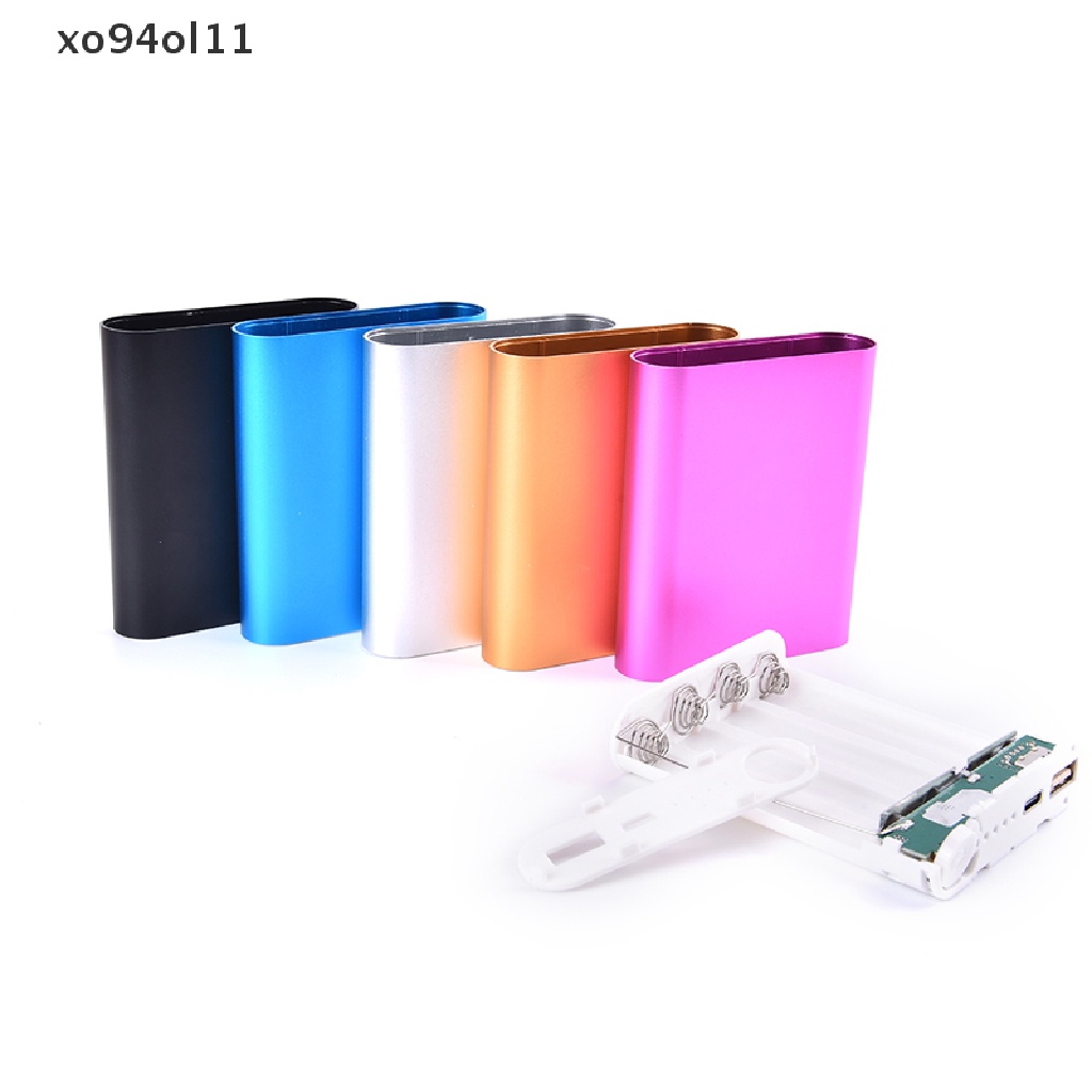 Xo Casing Power Bank DIY Bahan Metal Dengan 4pcs Baterai 18650